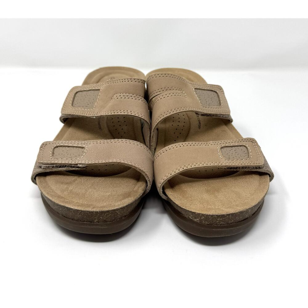 Clarks Women's Calenne Maye Wedge Sandal, Sand Combi,  Size 8.5 - Picture 2 of 7
